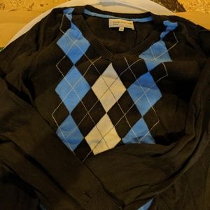 Jones of NY Sport Argyle Sweater size large